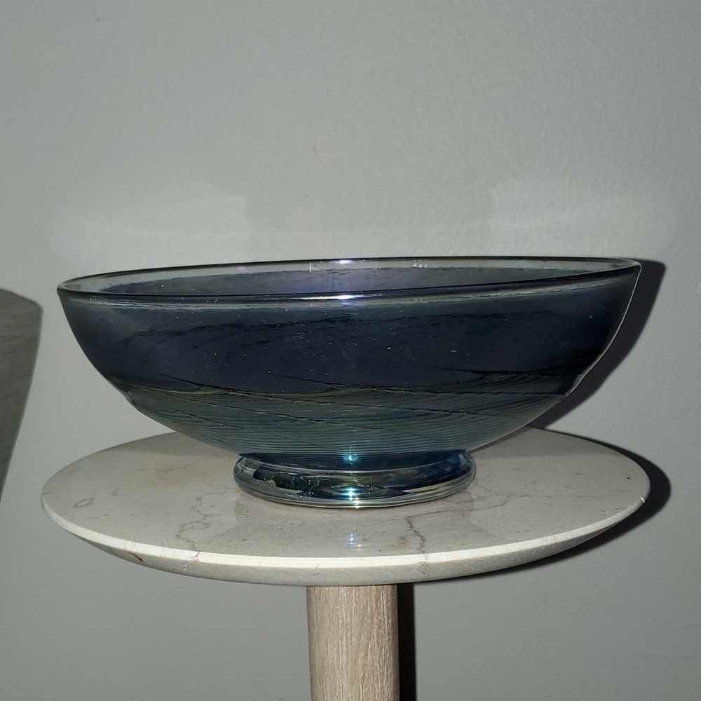 Robert Held Art Glass Centerpiece Bowl Signed - Picture 8 of 10